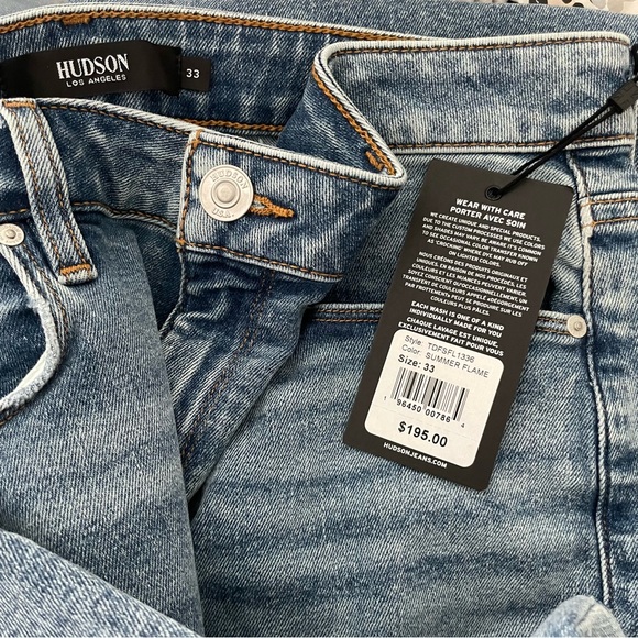 Hudson Jeans Holly High Rise Flare sz. 34 features raw hemline NWT - Picture 3 of 8